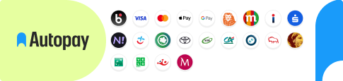 Płatności online obsługuje Autopay S.A.: BLIK, karty Visa i Mastercard, Apple Pay, Google Pay oraz szybkie przelewy z banków